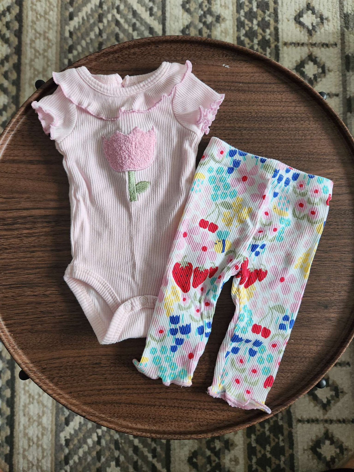 Mini Hop Tulip Floral Outfit 3m, Kids 3 Month (0-3M)