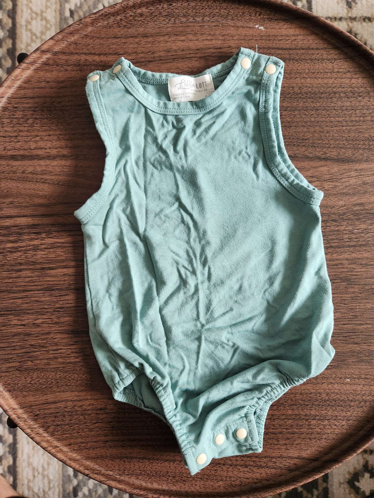 Little Lott Green Romper 0-3m, Kids 3 Month (0-3M)