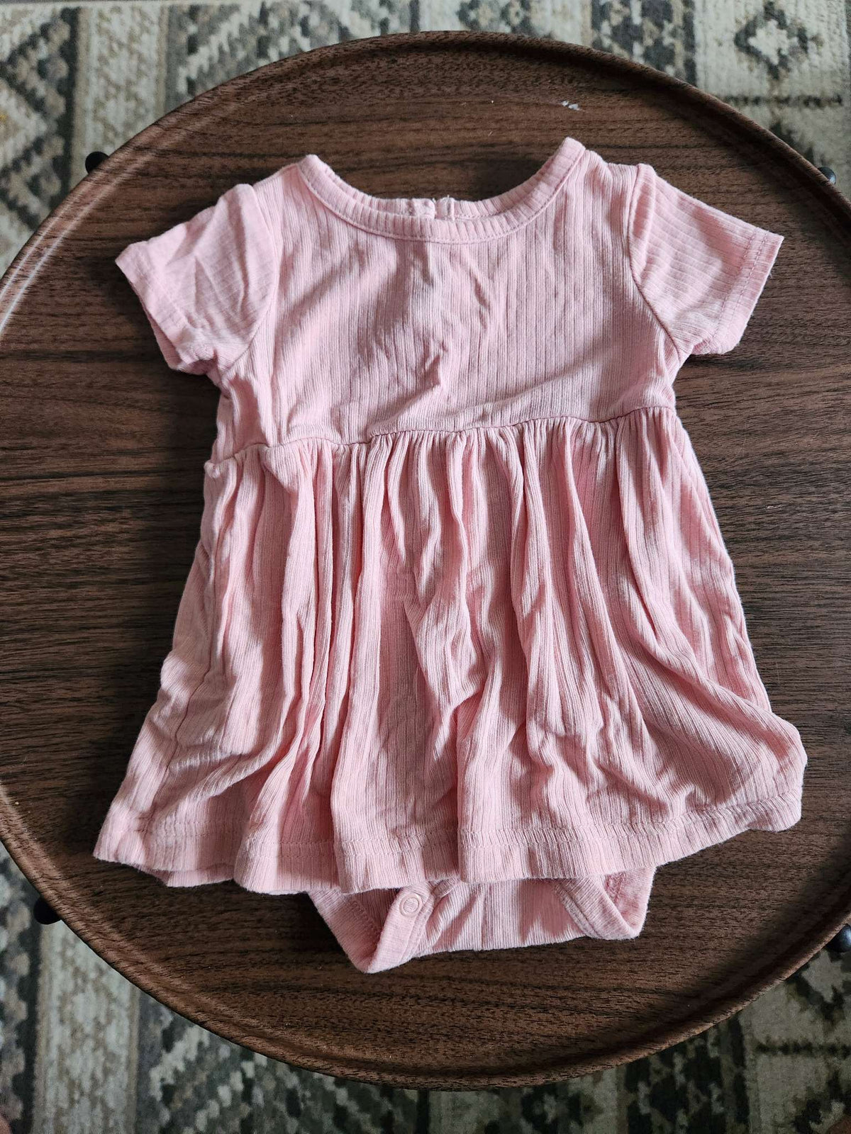 Purely Soft Pink Dress Onesie 3m, Kids 3 Month (0-3M)