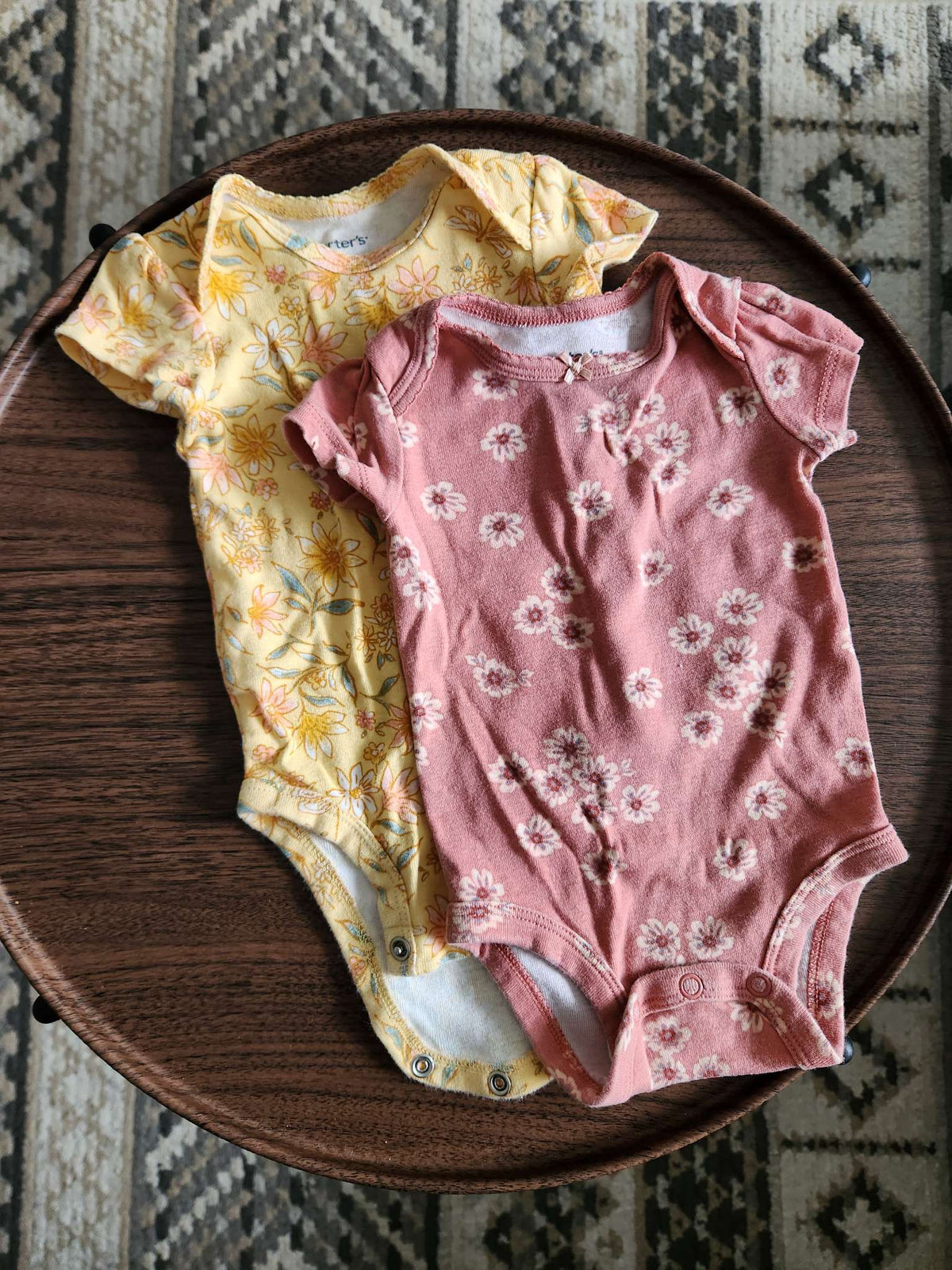 Carter's Floral Onesies 3m, Kids 3 Month (0-3M)