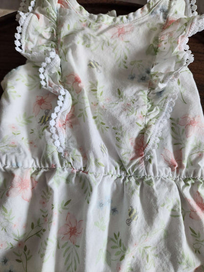 Little Me Floral Jumpsuit 3-6m, Kids 6 Month (3-6M)