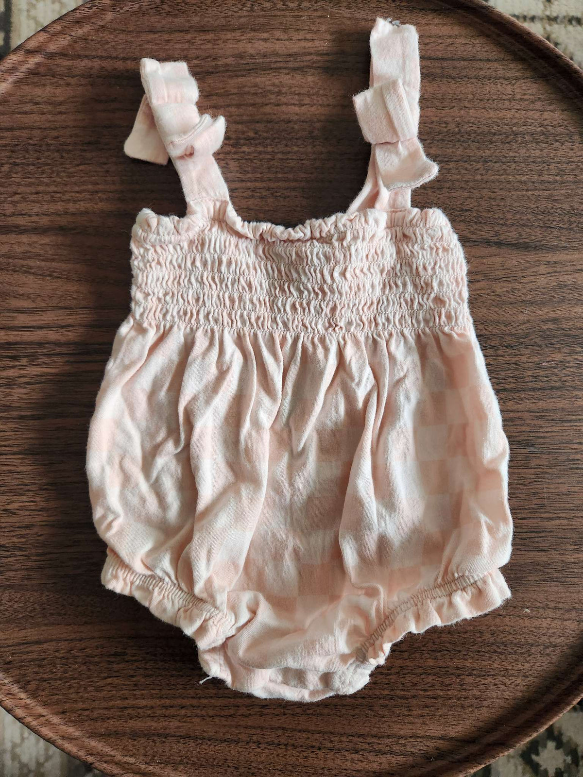 Baby Gap Pink Checkered Romper 0-3m, Kids 3 Month (0-3M)