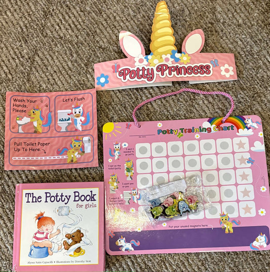 Magnetic Potty Training Reward Chart and book