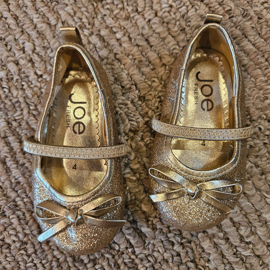 Girls' Glitter Ballet Flats size 4, Shoes 4 (Baby: 0-12 mth)