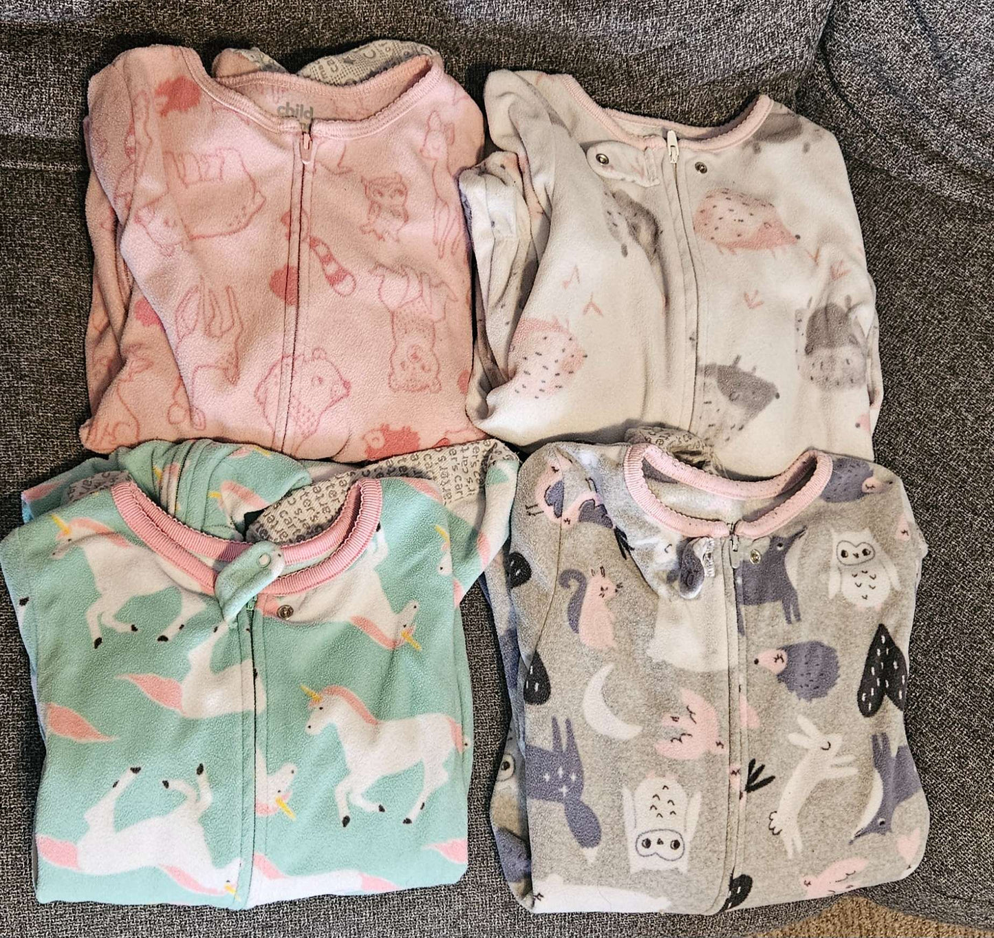 4 pk girls sleepers 5T/5, Kids 5/5T