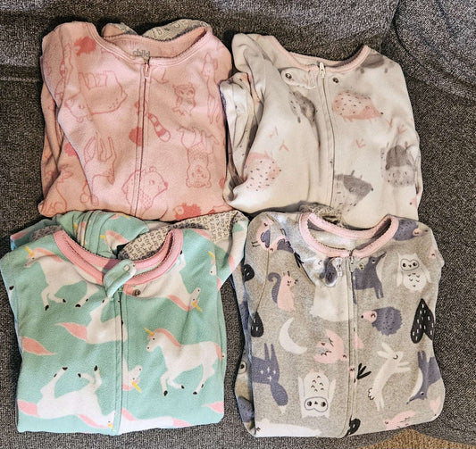 4 pk girls sleepers 5T/5, Kids 5/5T