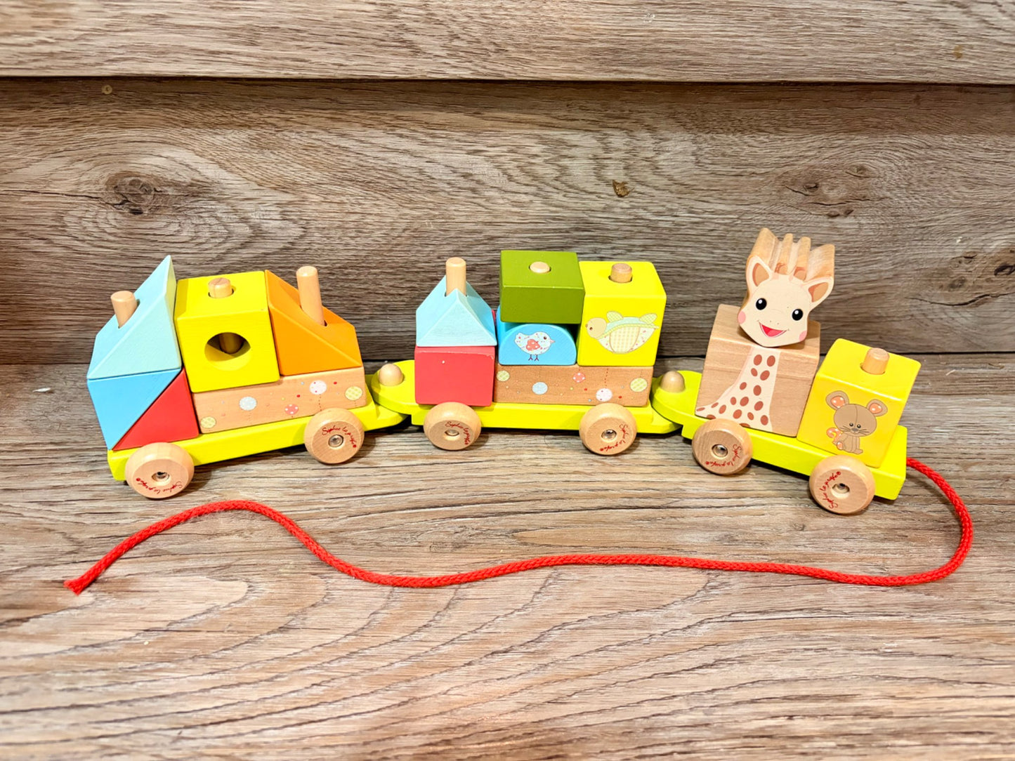 Wooden Train Stacking Blocks