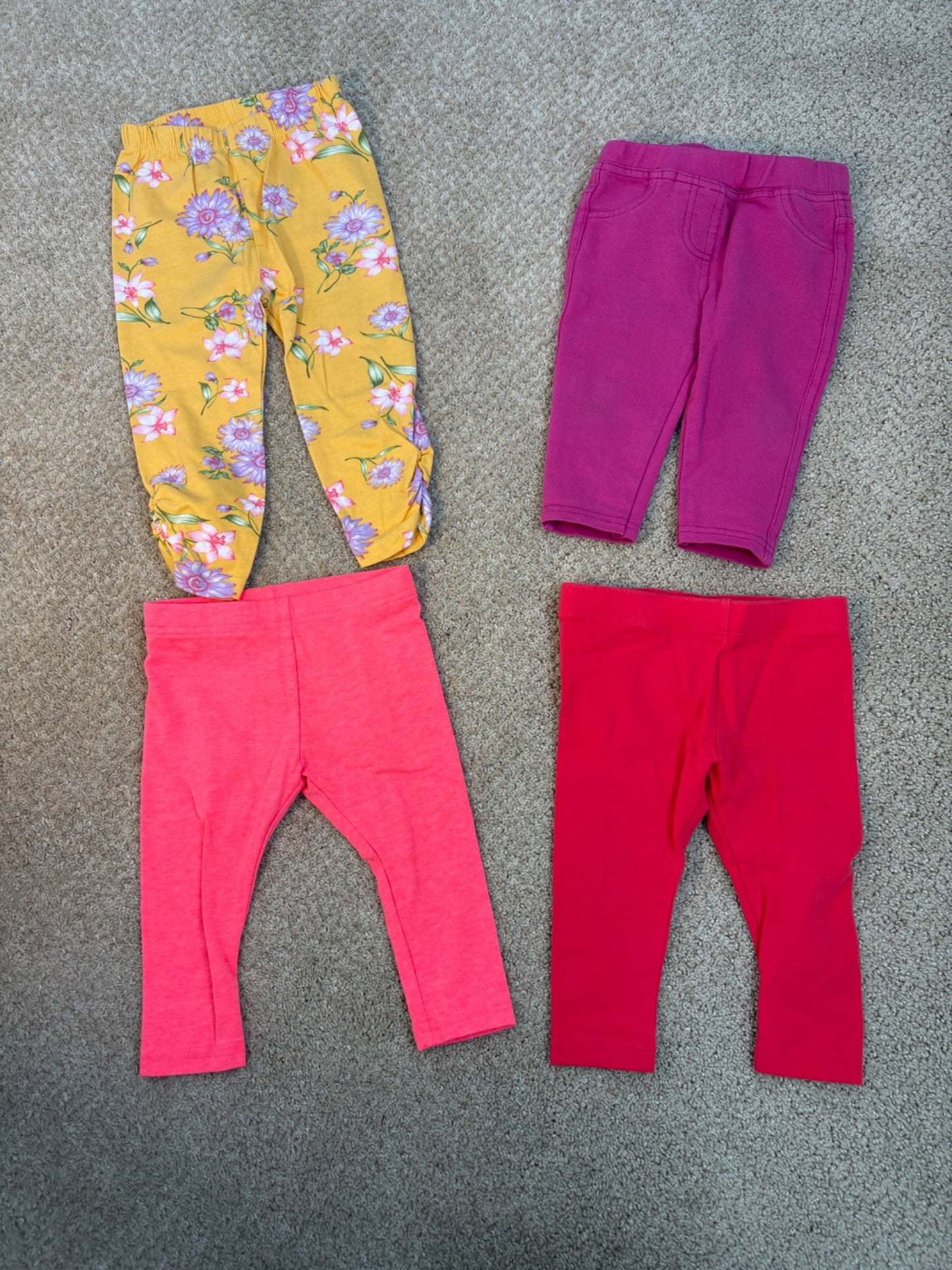 6-12 month colorful pants bundle , Kids 9 Month (6-9M)