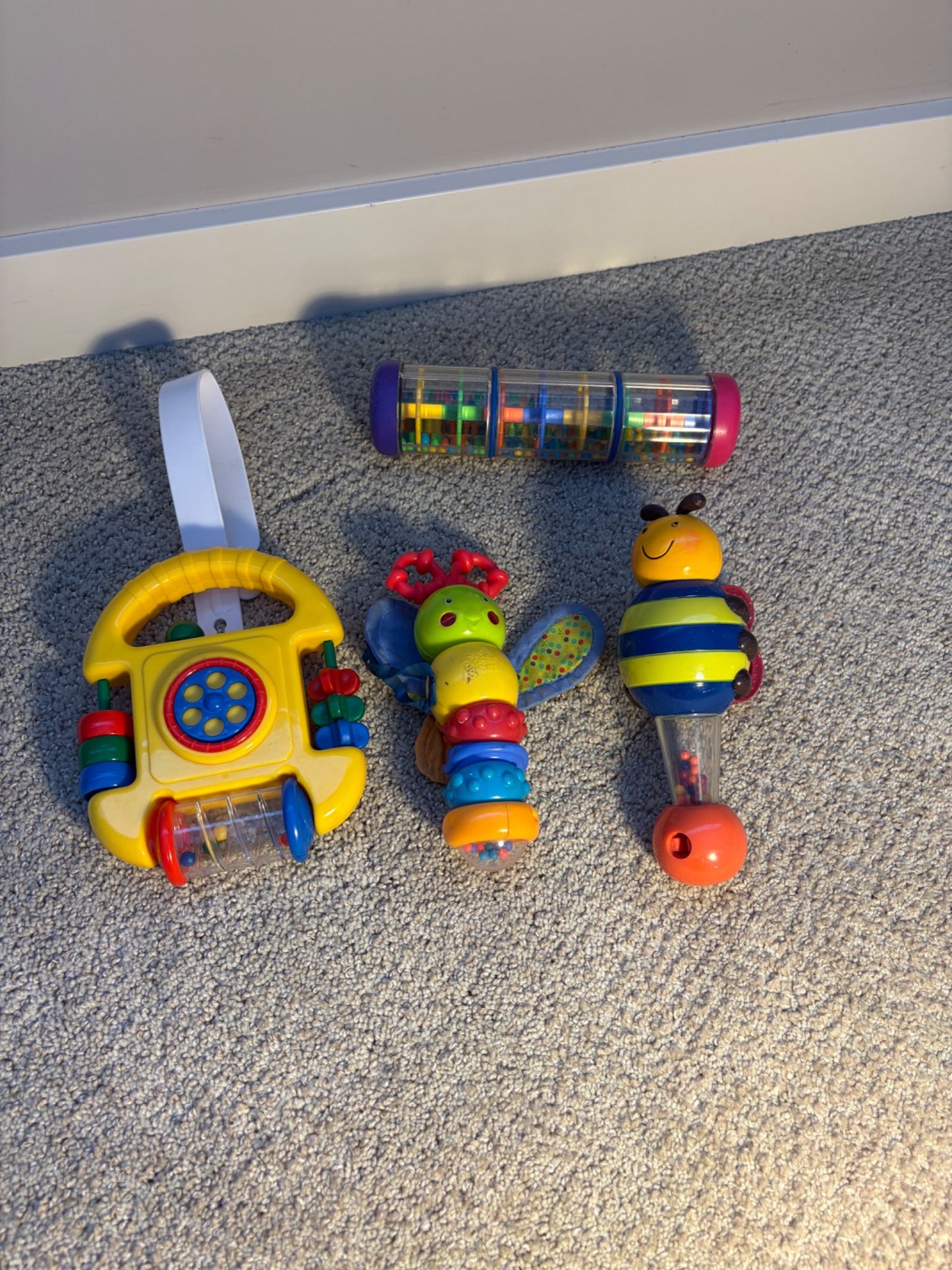 Baby toy bundle with rattles