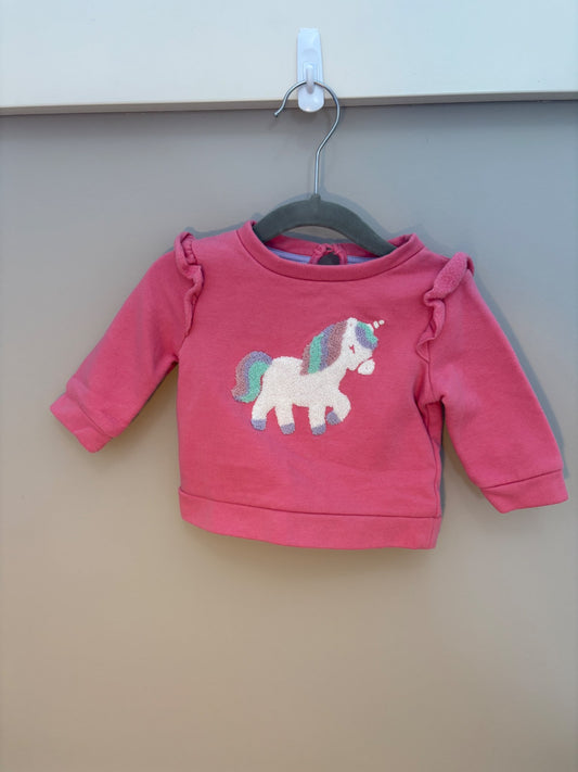 Joe fresh unicorn sweater 3-6 months , Kids 6 Month (3-6M)