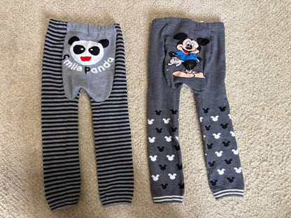 Thick tights with cute bums fits 2T/3T