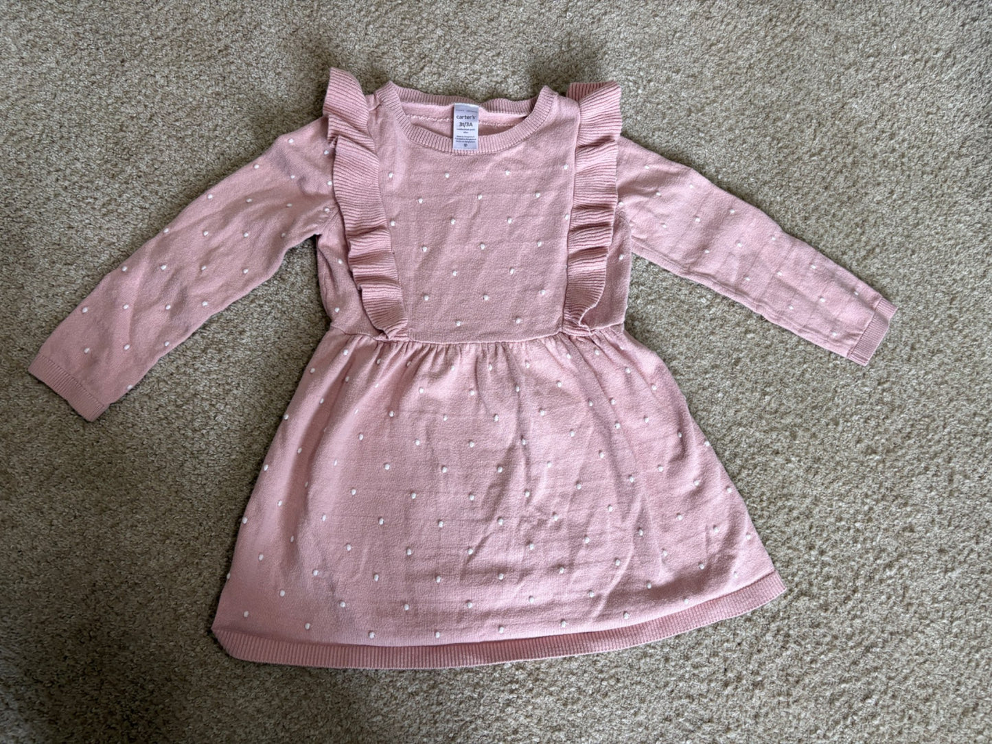 Long sleeve thick sweater dress 3T, Kids 3T
