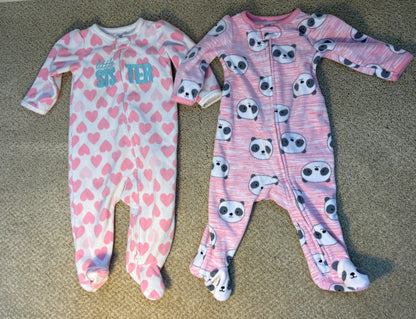 Fleece Pajamas 3-6 month  , Kids 6 Month (3-6M)