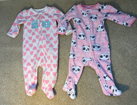 Fleece Pajamas 3-6 month  , Kids 6 Month (3-6M)