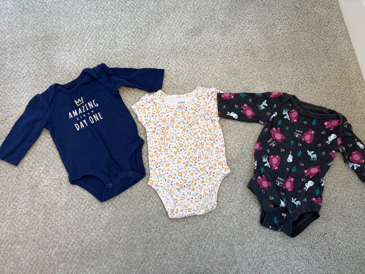 0-3 month onesie bundle , Kids 3 Month (0-3M)