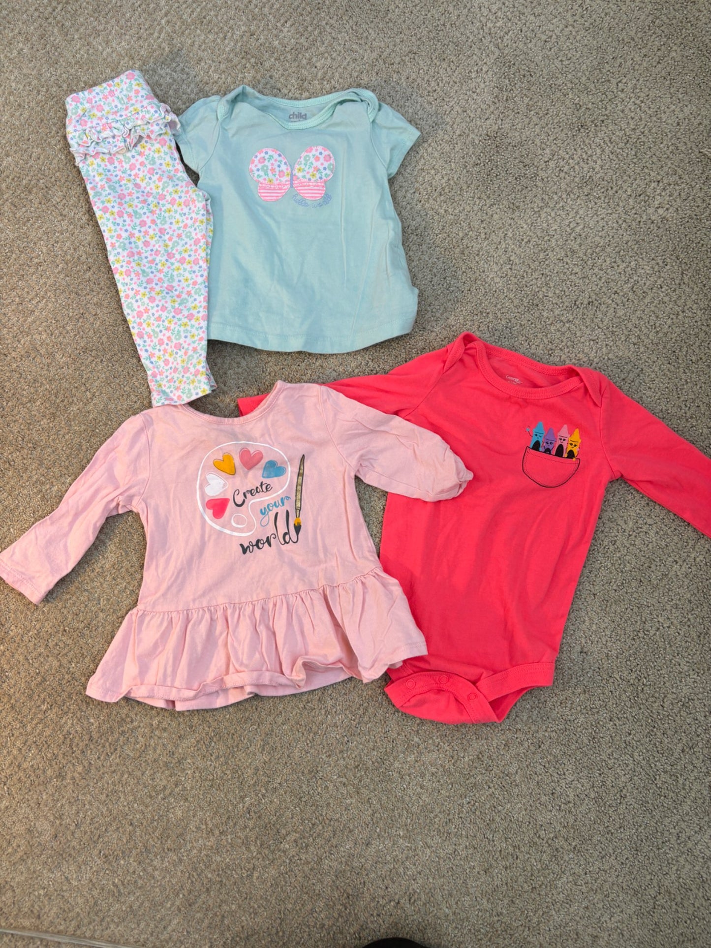 6-12 month bundle long sleeve and outfit, Kids 12 Month (9-12M)