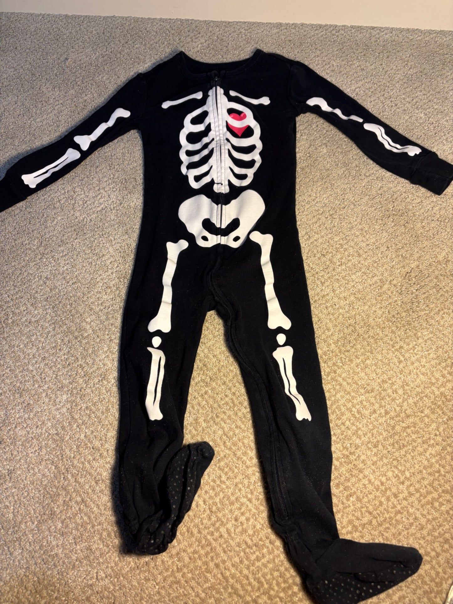 Skeleton Pajamas 3T, Kids 3T
