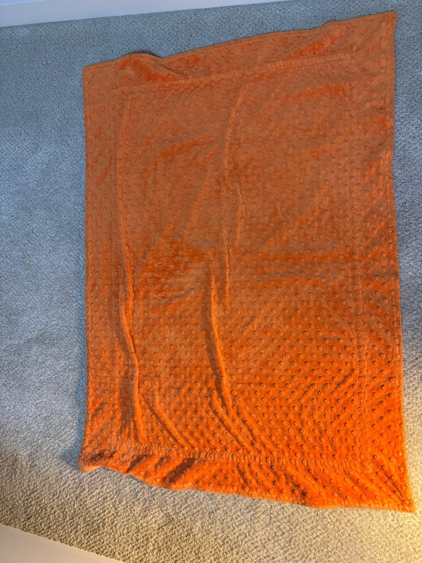 Fleece truck and orange small blanket