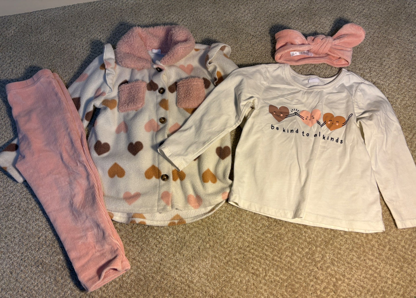 Heart jacket matching outfit 2T, Kids 2T