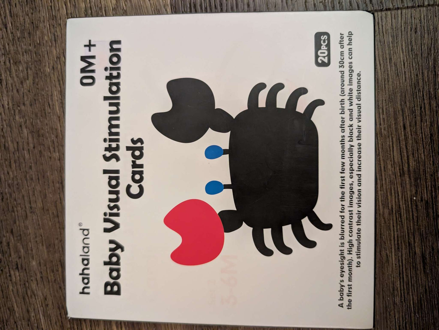 Baby visual stimulation cards