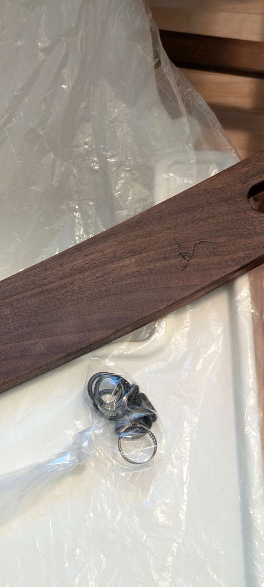 Walnut Footrest for Ikea Antilop highchair