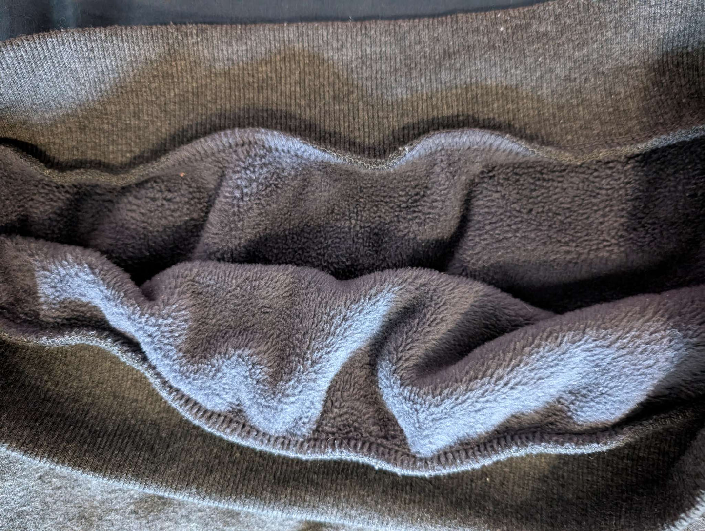 Large grey fleece lined nursing sweater , Maternity L (12-14)