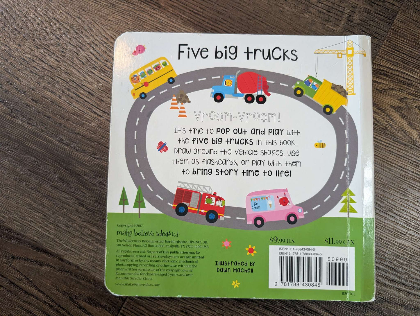 Five big trucks book - Pop out and play
