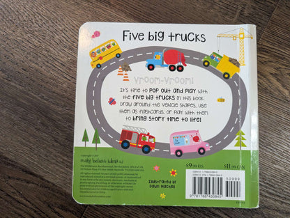 Five big trucks book - Pop out and play