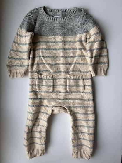 Baby Gap Striped Sweater Romper 6-12m, Kids 9 Month (6-9M)