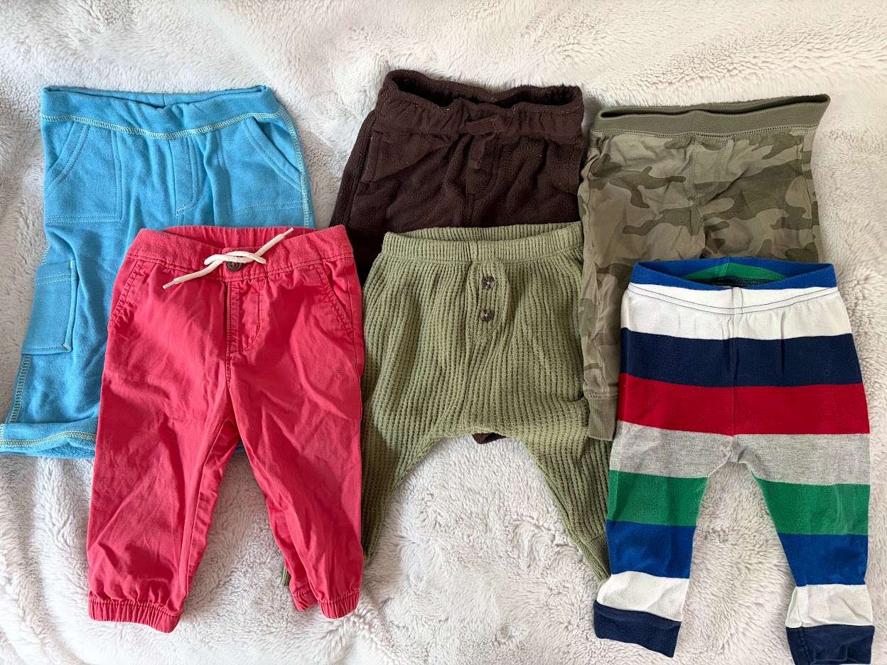 Bundle of 6 Baby Boys Pants (6-12m), Kids 12 Month (9-12M)
