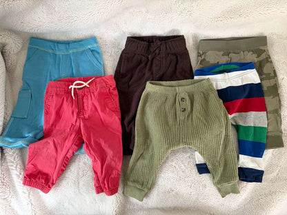 Bundle of 6 Baby Boys Pants (6-12m), Kids 12 Month (9-12M)
