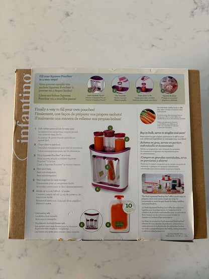 Brand New Infantino Squeeze Station, Baby Food Maker
