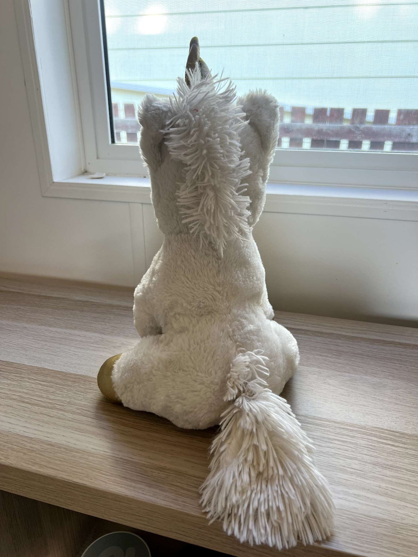 White Unicorn Plush Stuffed Animal