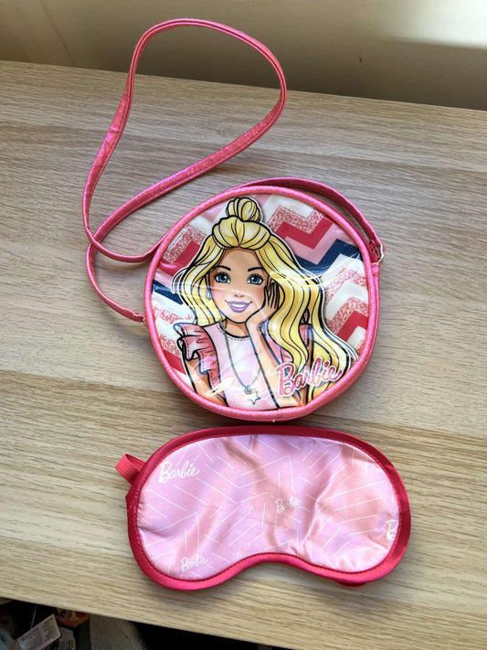 Barbie Crossbody Purse & Barbie Sleep Mask Set