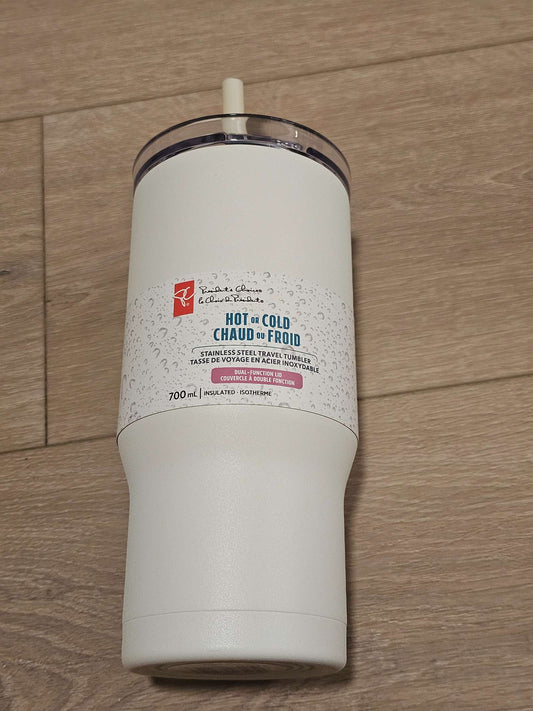 Tumbler with straw hot/cold