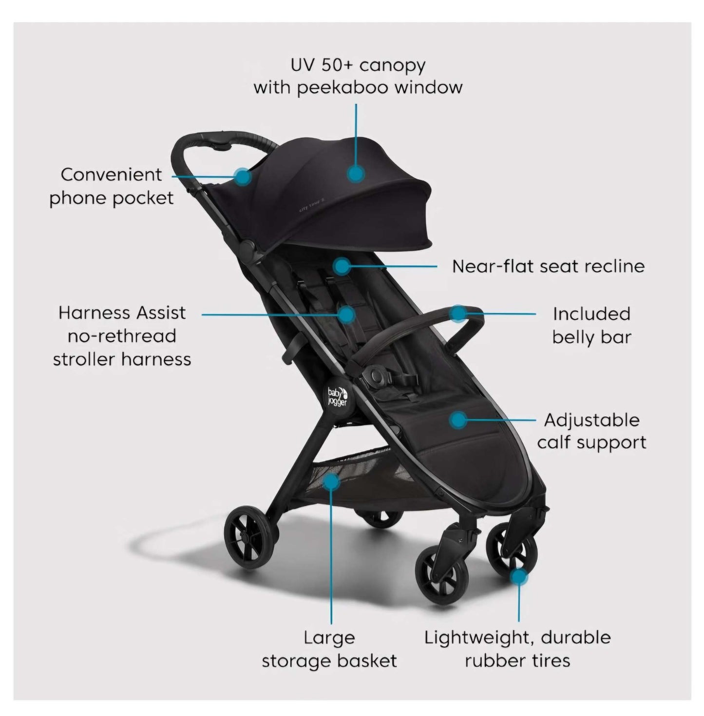 Baby Foldable Jogger City Tour 2 Stroller brand new