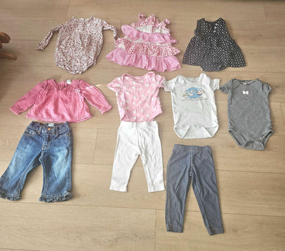 Baby girl outfits bundle 6-12m, Kids 12 Month (9-12M)