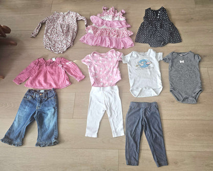 Baby girl outfits bundle 6-12m, Kids 12 Month (9-12M)