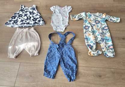 Baby girl dresses bundle 0 to 3 months, Kids 3 Month (0-3M)
