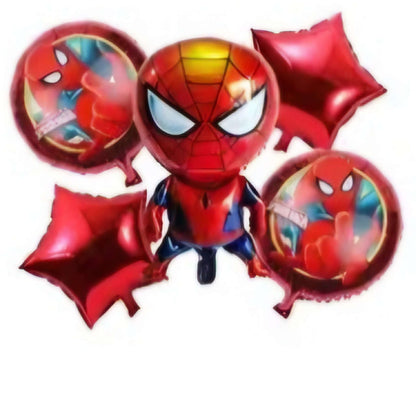 5 Pcs Foil Decoration Spider Man