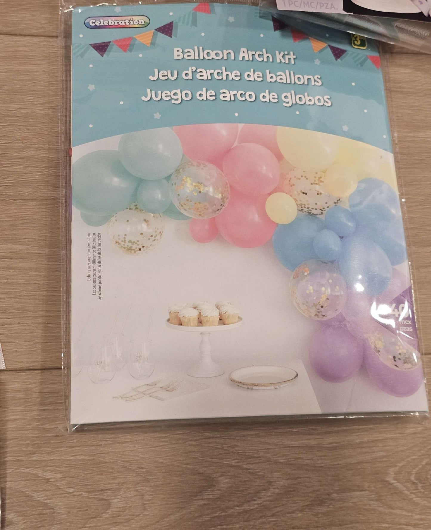 Pastel Balloon Arch Kit and "Boy or Girl?"  Background Decoration Gender Reveal