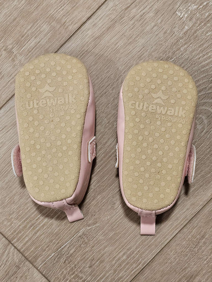 Baby Girl Shoes with Bow, Shoes .5 (Baby: 0-12 mth)
