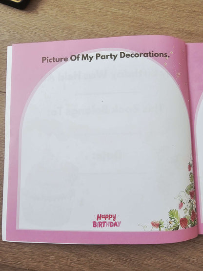 Happy First Birthday Guest Book
