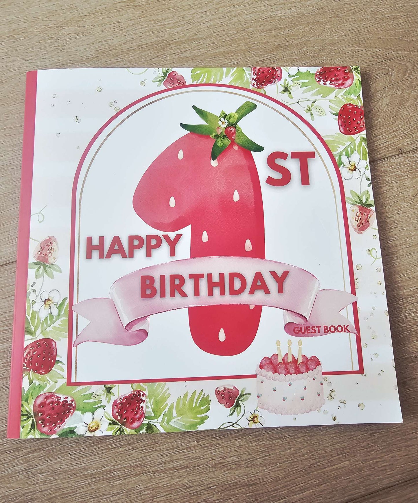 Happy First Birthday Guest Book
