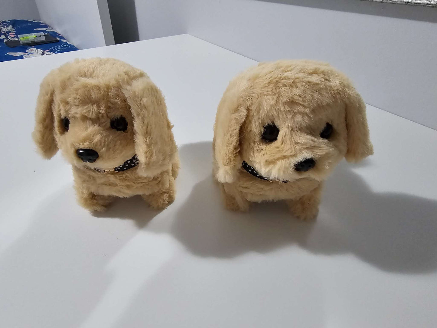Two Interactive Electronic Walking & Barking Plush Puppy Toy