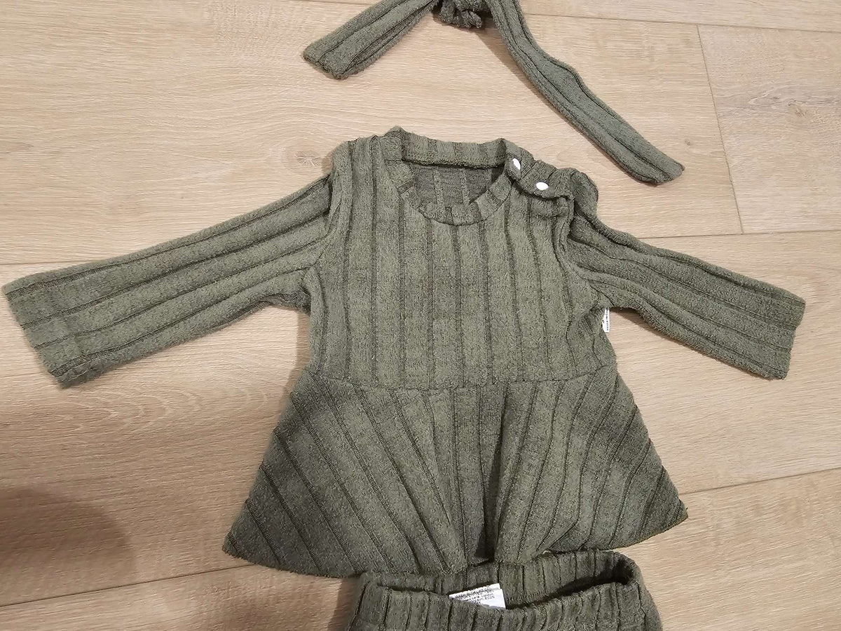 Baby Girl Long Sleeve Ruffle Top And Pants set, Kids 6 Month (3-6M)