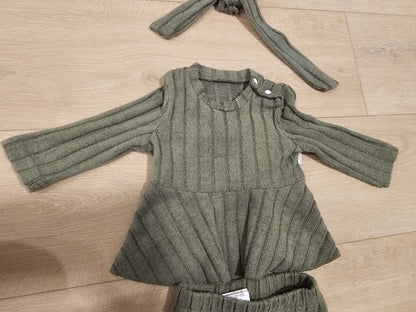 Baby Girl Long Sleeve Ruffle Top And Pants set, Kids 6 Month (3-6M)