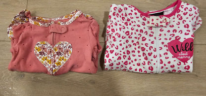 Baby girl sleepers zippers, Kids 9 Month (6-9M)