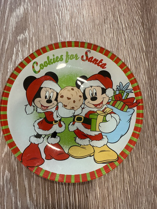 Disney Santa Cookie Plate