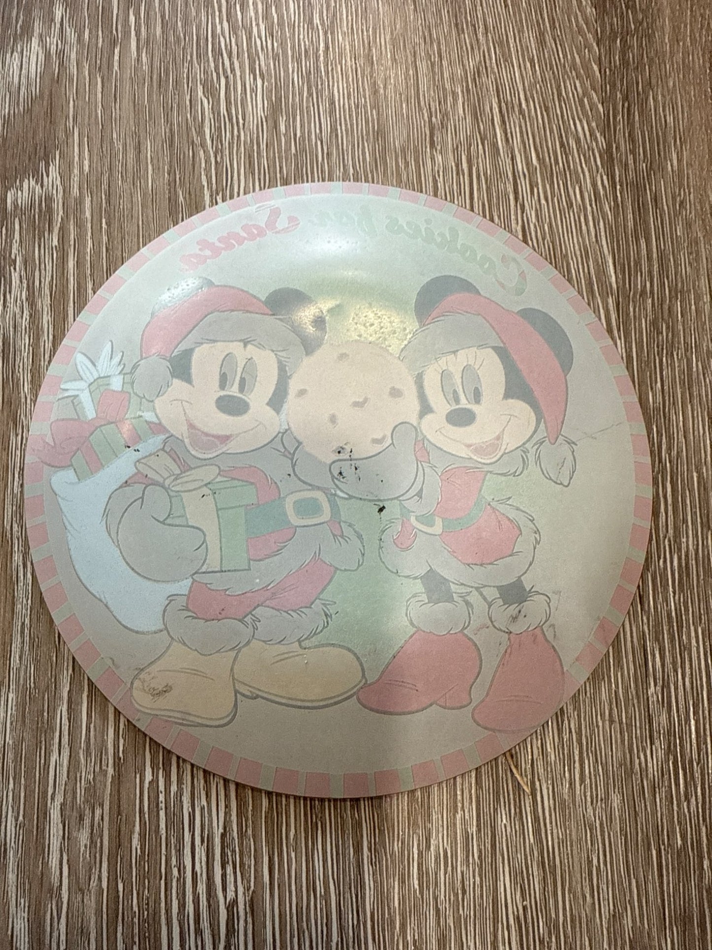 Disney Santa Cookie Plate